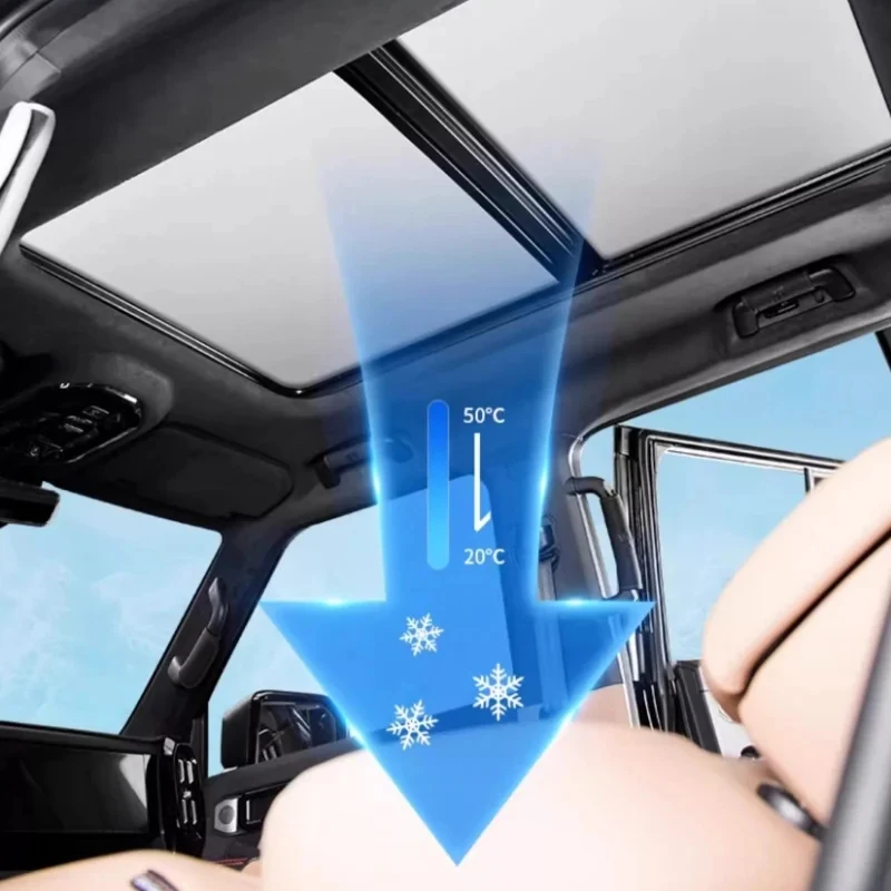 

Car Sunroof Sunshade Fit for Jetour Traveller T2 2023 2024 2025 Modified Heat Insulation Sunshade Car Interior Accessories