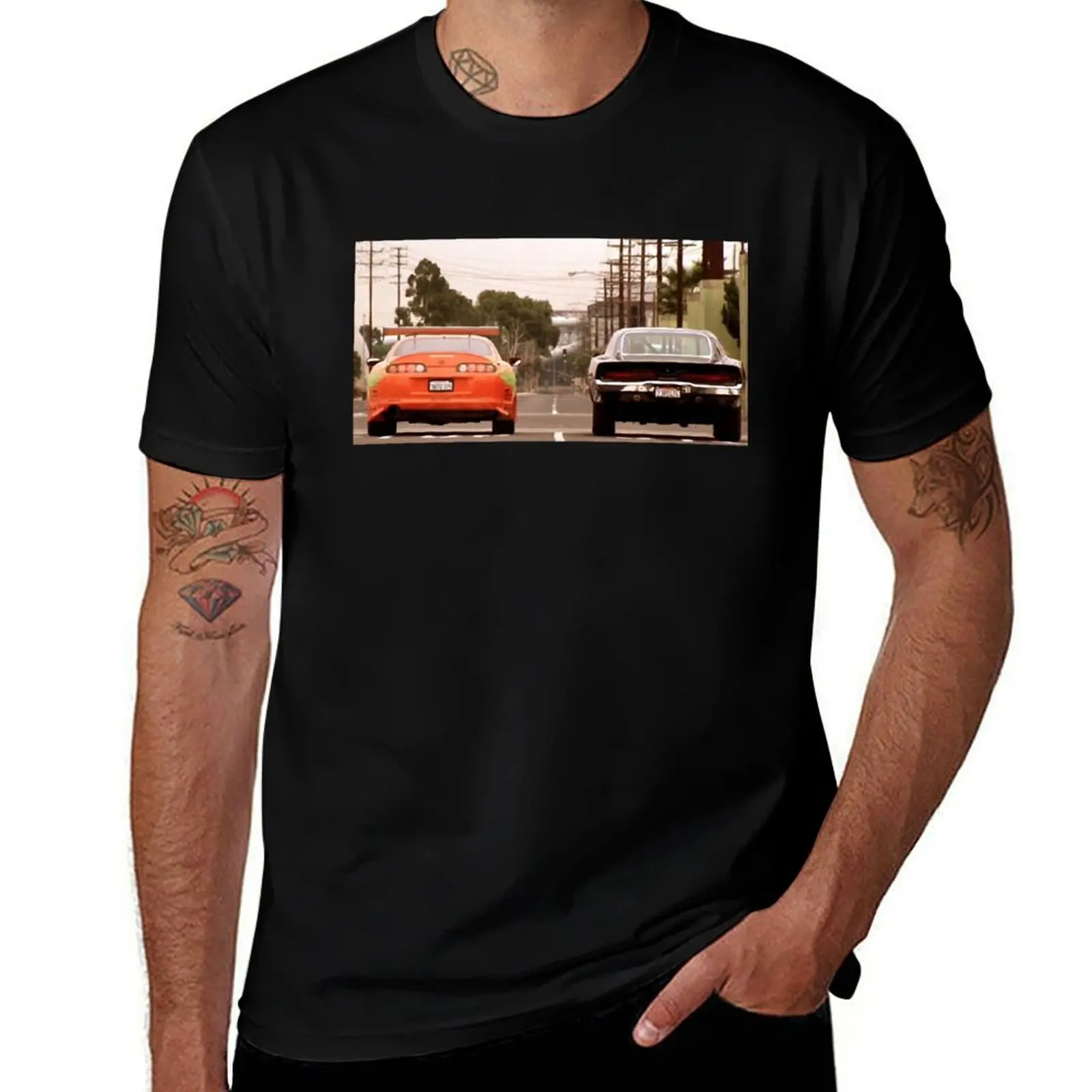 The Fast And The Furious last race T-Shirt funny t shirts man T-Shirt