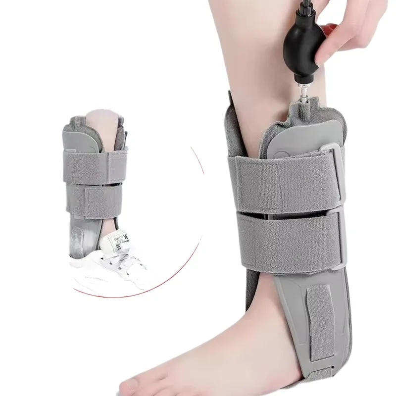 New Medical Double Inflatable Ankle Splint Brace-Rigid Stabilizer for SprainsTendonitis Cast Support and Injury Protection Unise
