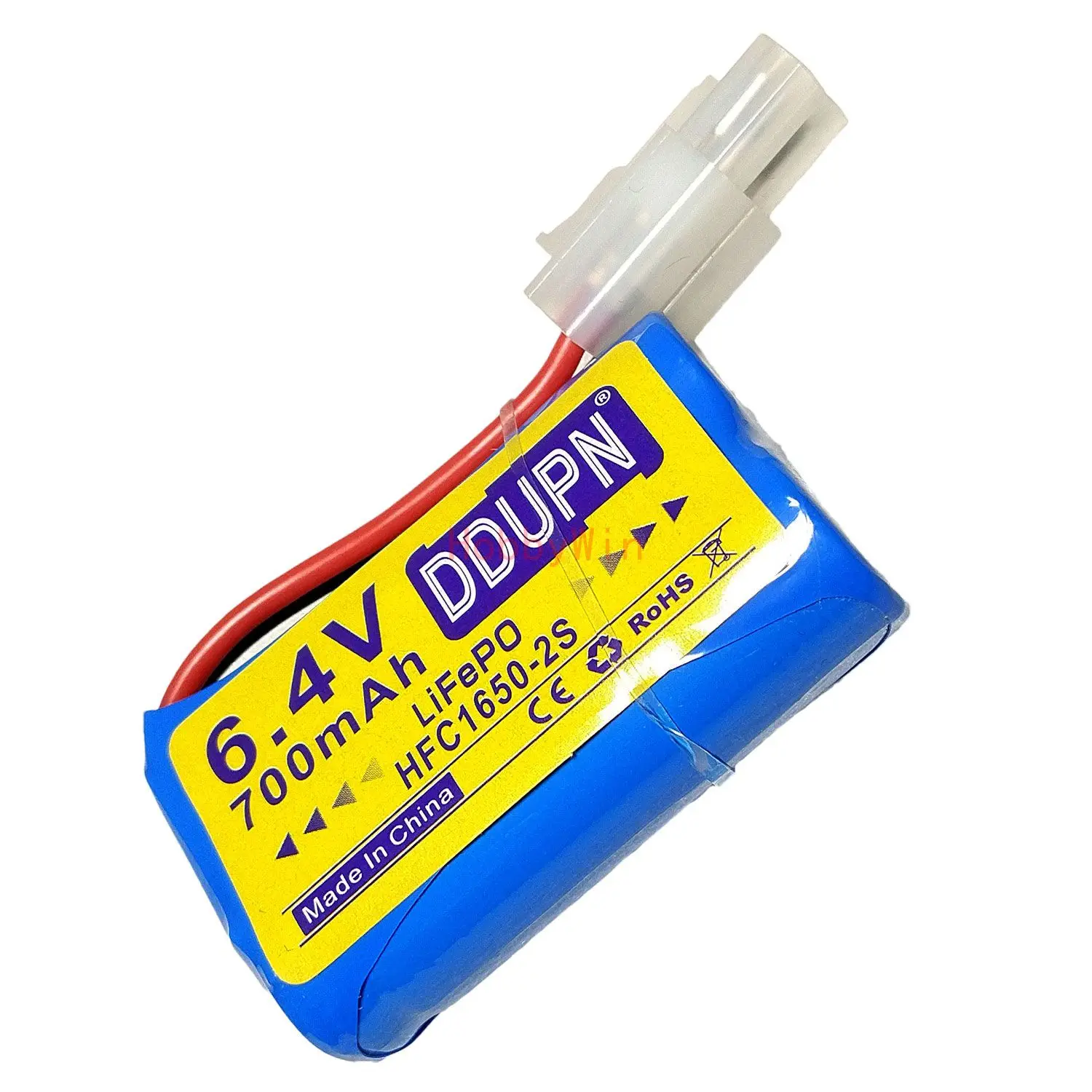6.4V 700mAh HFC1650-2S LiFePO Battery KET-2P Nor male plug for RC Toy Car Truck Racing Boat