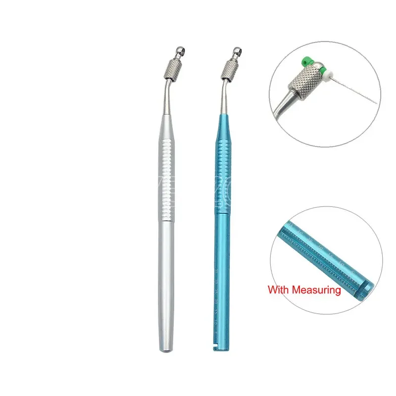 Dental Hand Use File Holder with Measuring Mark Stainless Steel Endodontic Files Stand Fit for Endodontic File