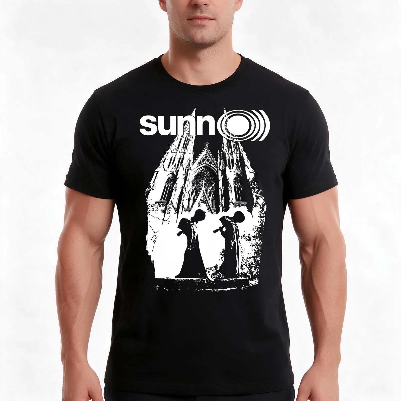 cathedral O))) T-Shirt Summer Casual Cotton Tee Oversized Streetwear Tops Vintage Graphic Print Loose Fit Short Sleeve