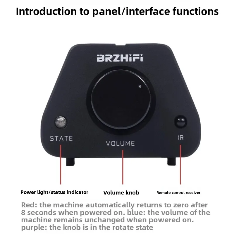 BRZHIFI 고정밀 패시브 프리앰프 FV3-PRO 리모컨 볼륨 조절 포스트 스테이지 액티브 스피커