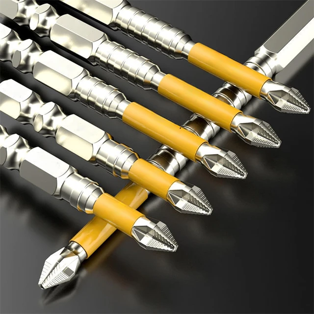 Non-slip PH2 Magnetic Batch Head Cross Screwdriver Hardness Drill Bit Screw Driver Hand Tools 25/50/65/70/90/150mm 4