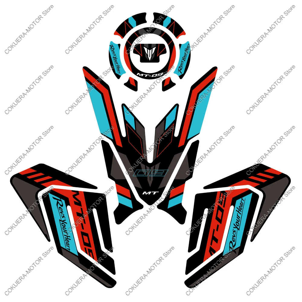 

Oil Gas Cap Sticker For MT09 2021 2022 2023 Motorcycle Fuel Tank Sticker 3D Gel Epoxy Resin Protection Sticker Kit