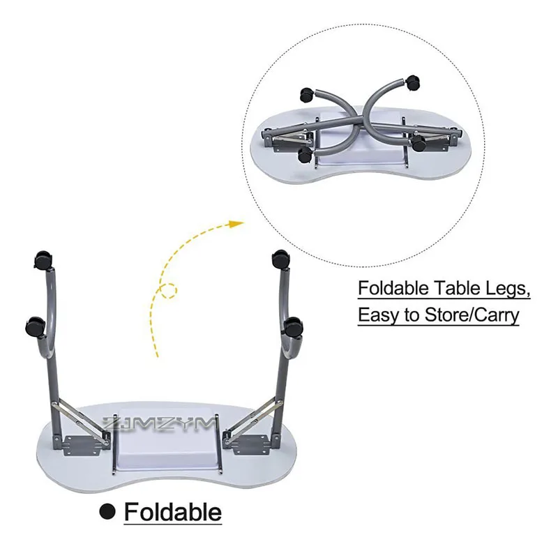 Foldable Manicure Table with Dust Collector Portable Nail Desk with Wrist Rest Wheels Carry Bag for Nail Tech Salon Home