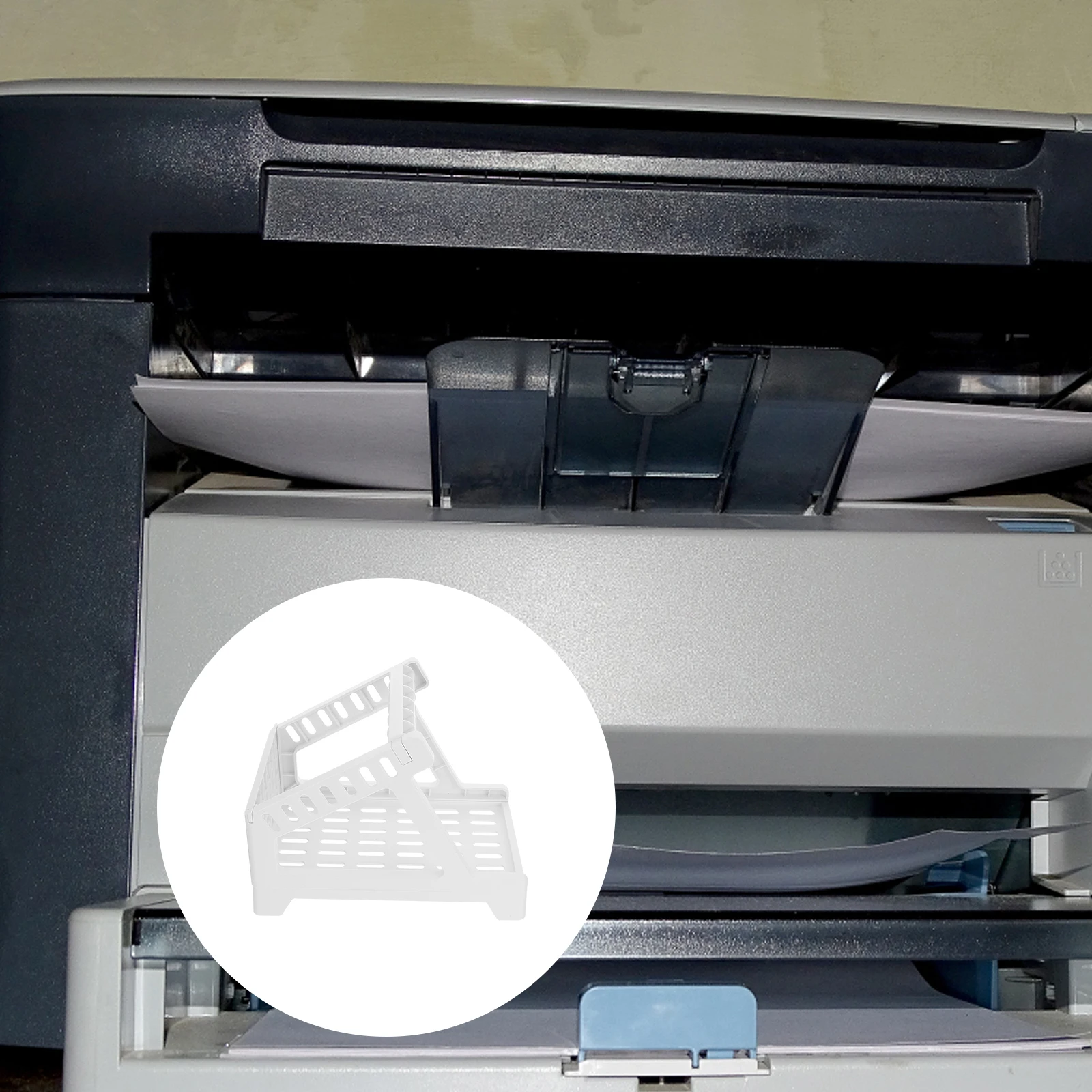 حامل ملصقات متعدد الوظائف للطابعة المكتبية، ملصقات قابلة للطي بمروحة لفة متوافقة مع سهلة التجميع، ورق حراري من البلاستيك بحجم St