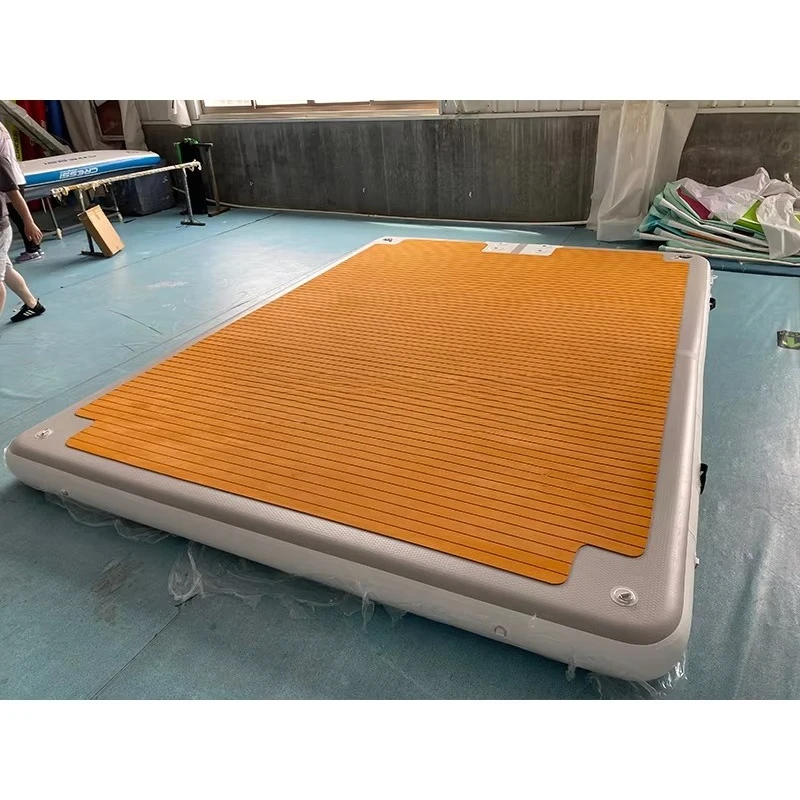 Leisure Land Inflatable Swim Island Floating Raft Inflatable Water Jet Ski Dock Floats Platform for Sale view 2