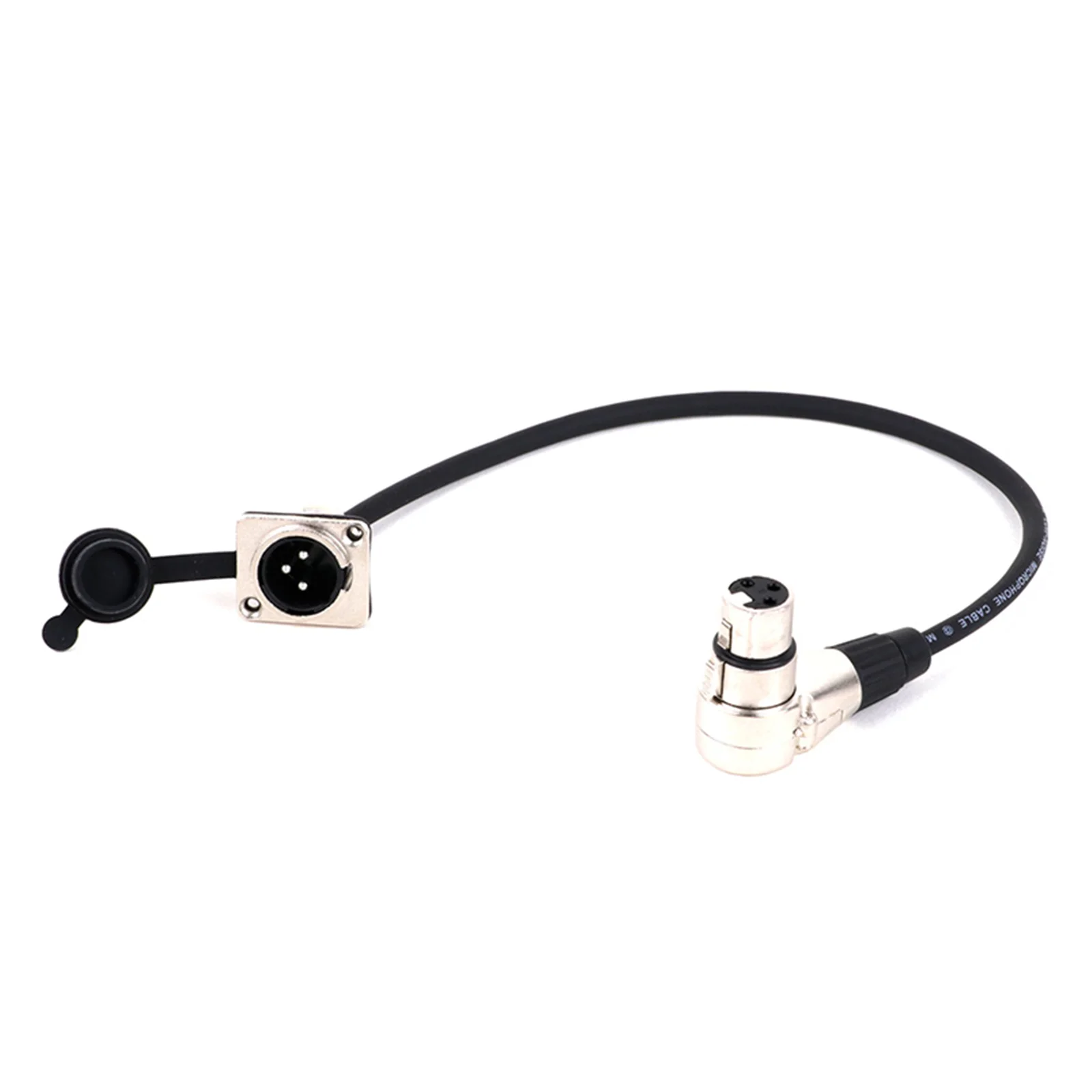 XLR Cable 3Pin D-Type XLR Male Panel Mount to 3PIN XLR Right Angle Female Connector Multicolor Cord for Microphone Mixer 0.3-15M