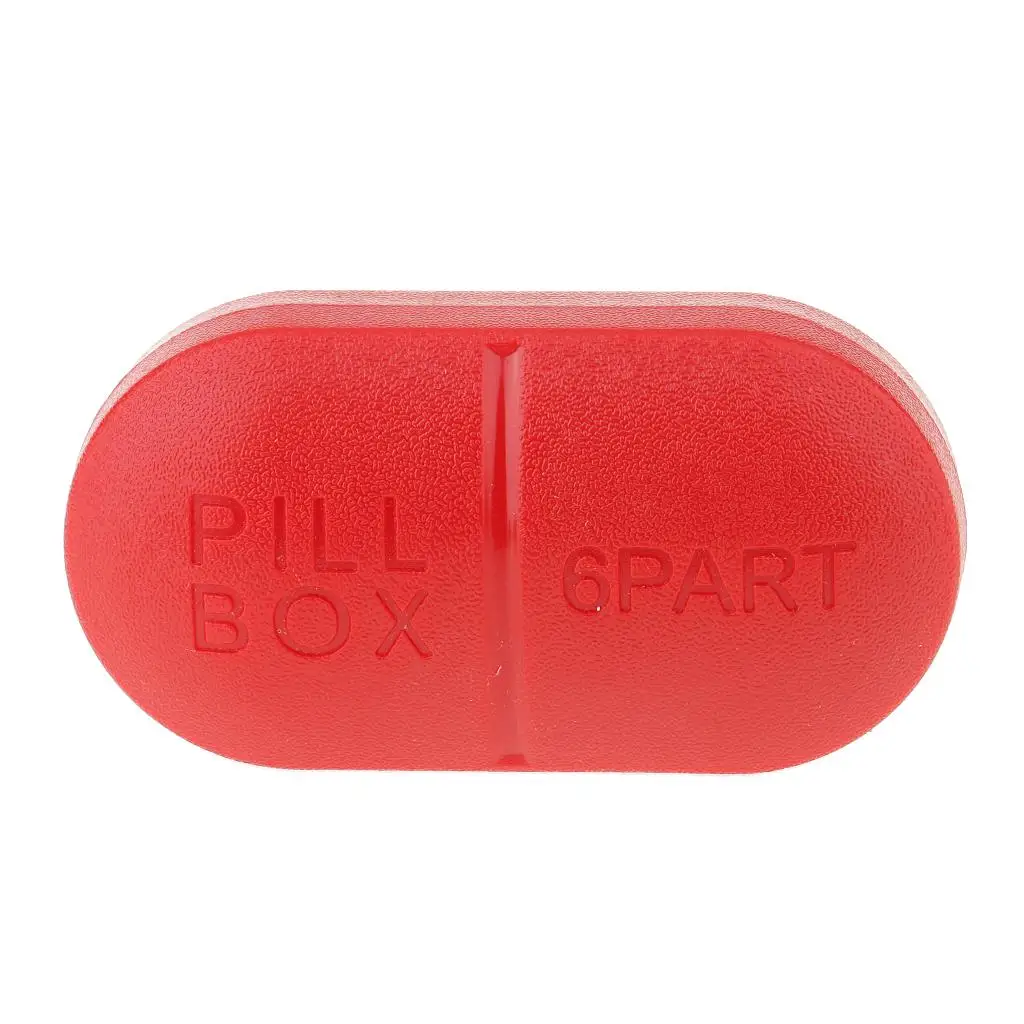 2-4pack 1pc Travel Pill Box Medicine Tablet Storage Vitamine Organiser Red