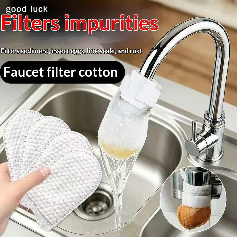 AnswerNylon Mesh Water Filter Bag For Faucet Rust Impurity Removal Kitchen Bathroom Sink Purification Accessories