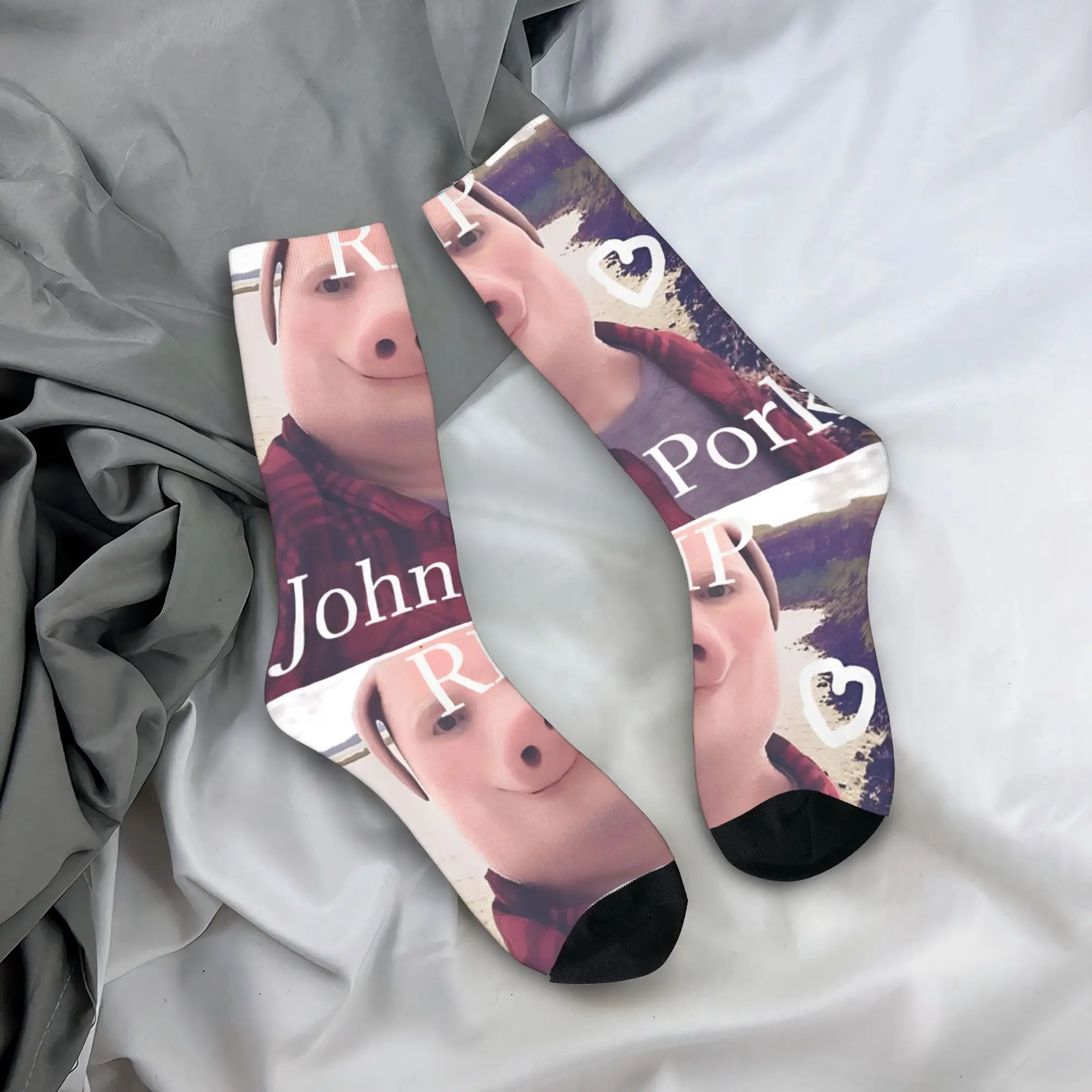 

Забавные носки с мемом «Джон Порк звонит: Отвечай на звонок!» — винтажные носки с изображением свиньи, унисекс, мужские, осенние, противоскользящие, идея для подарка