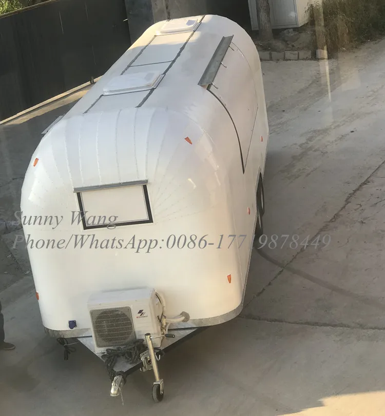 OEM 7m length New Airstreams Hot dogs Food cart Mobile Ice Cream Food Truck with All Kitchen Equipment