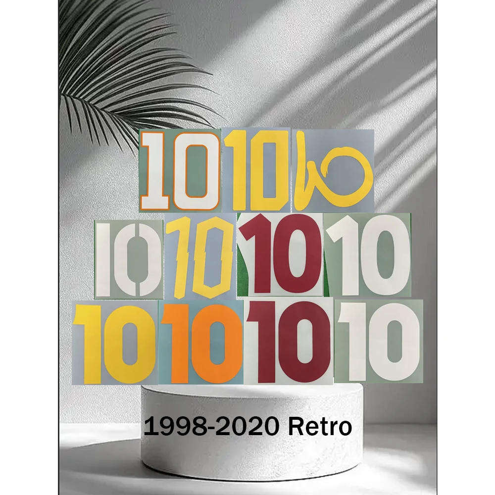 1998-2020 R2MA Retro Nameset Printing Club Team Customize Name Number Heat Transfer Soccer Patch AAAA quality