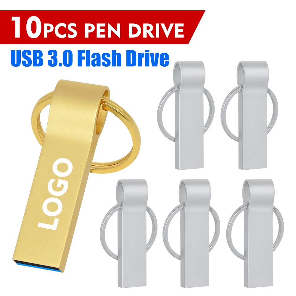 

10 шт. USB 3.0 высокоскоростной флэш-накопитель 64 ГБ реальная емкость водонепроницаемый флэш-диск 16 ГБ U диск внешний накопитель памяти