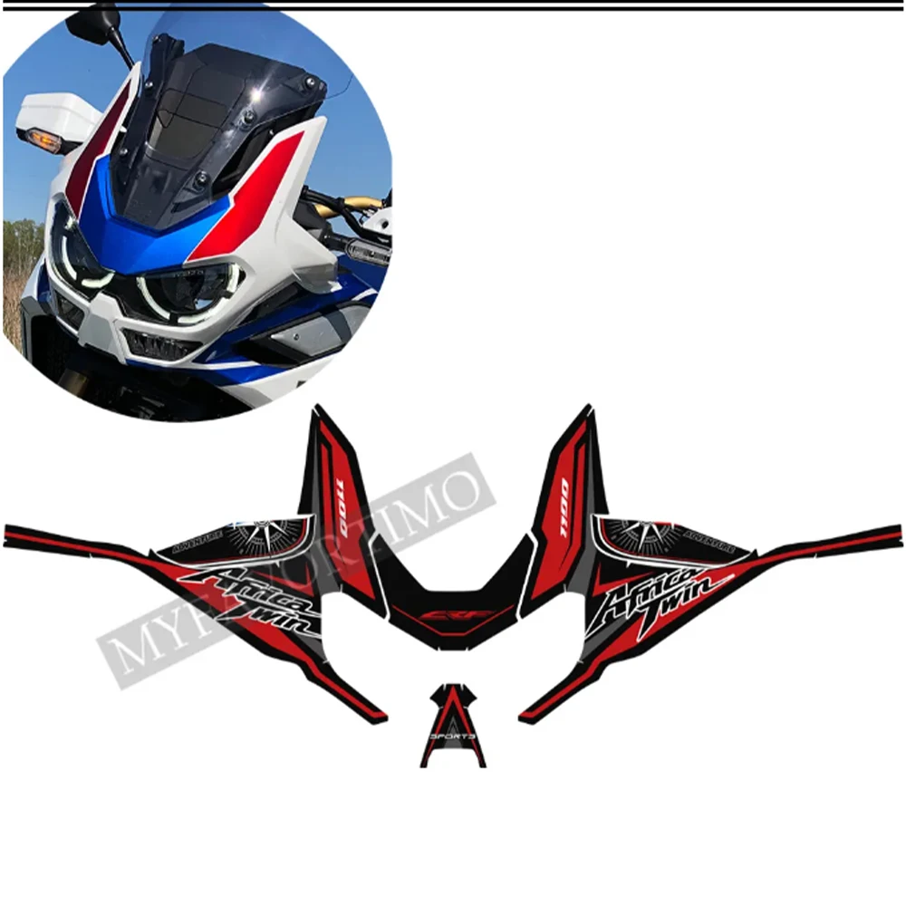 For Honda CRF1100 CRF 1100L L1 L2 Africa Twin Adventure Sport Wind Deflectors Visor Set Stickers Decal Kit Side Tank Pads 2020