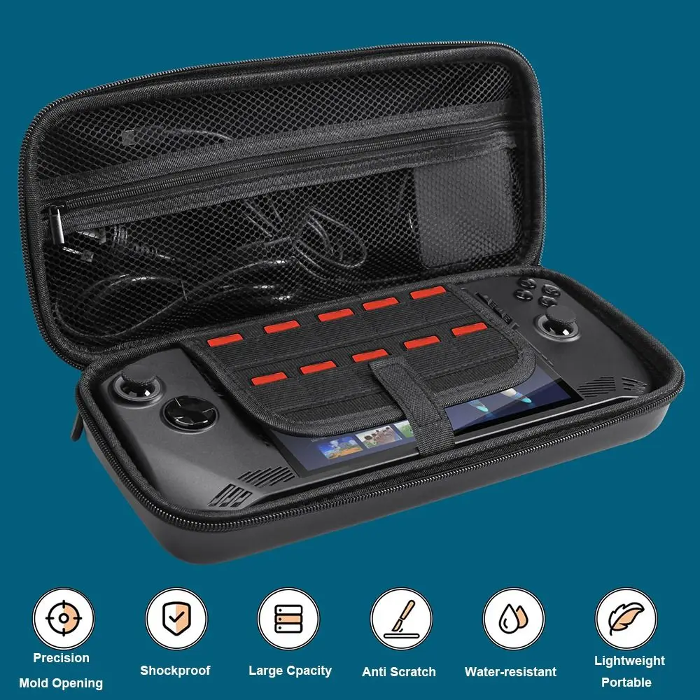 For MSI Claw A1M Game Accessories Handheld Console Storage Bag Portable EVA Travel Carrying Case Shockproof Anti-scratch Handbag
