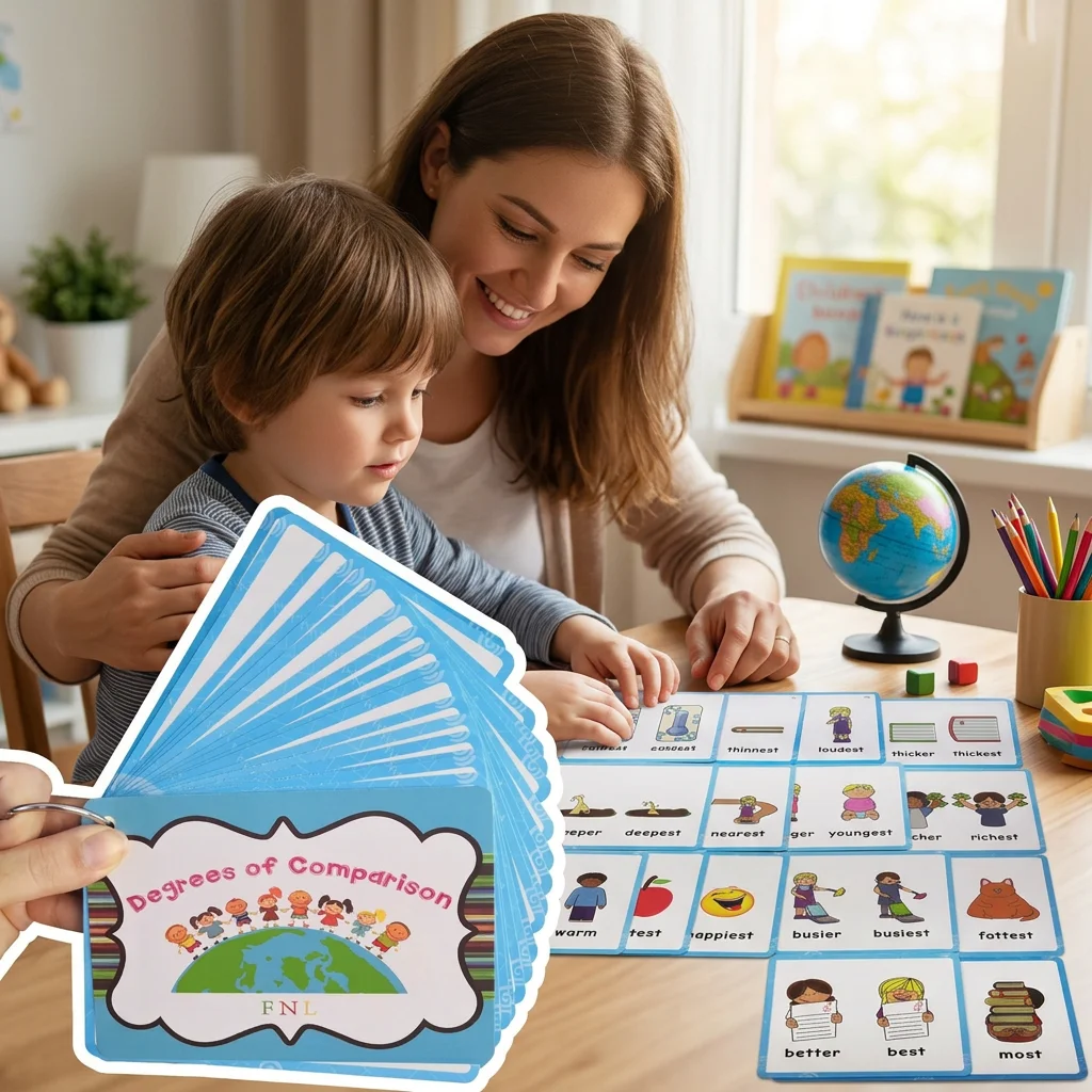 Kids Education Degree - Okul Öncesi İngilizce Dilbilgisi Çalışma Kartları: