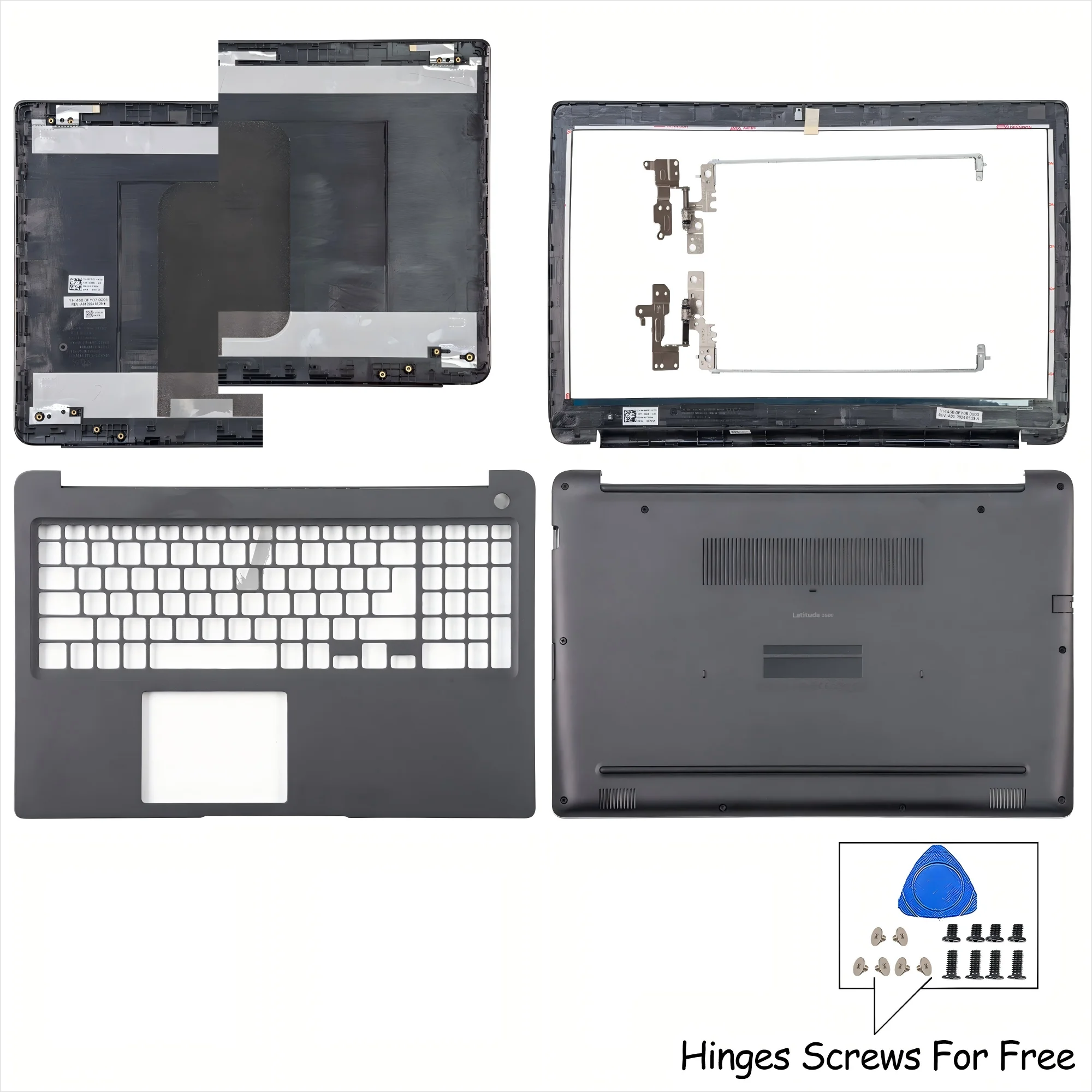 

NEW For Latitude 3500 E3500 Black LCD Back Cover Screen Cover Top Case Front Bezel Upper Bottom Case 00C7J2 0KPH5P 0XPXMR 06WMXD