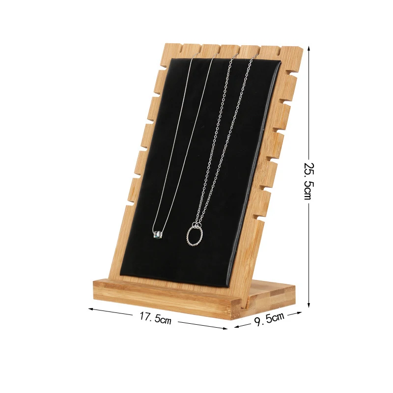 

Деревянная подставка для ожерелий, модная витрина для ювелирных изделий, держатель для подвесок, реквизит для демонстрации украшений