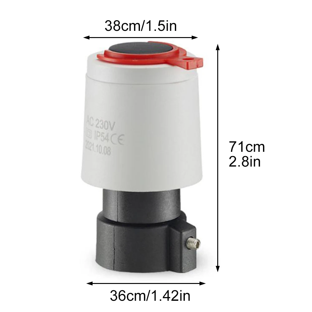 Actuador de calefacción eléctrica de 230V, válvula de Control termostático para calefacción de suelo de agua, rosca M30x1,5mm, empuje 110N