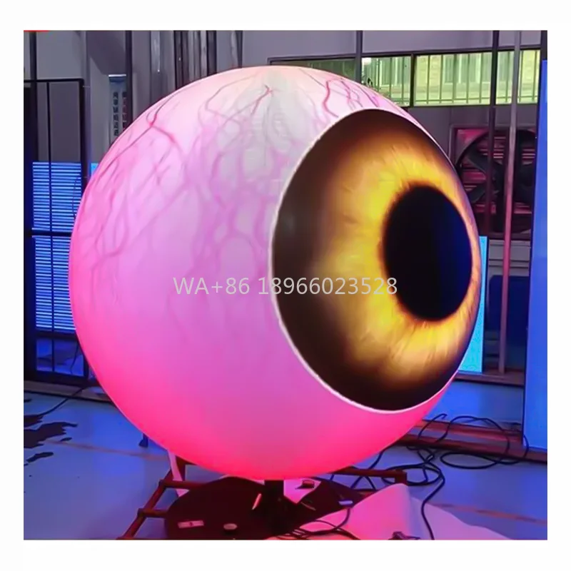شاشة LED كروية داخلية كاملة الألوان P4 بقطر 1.5 متر و700 سطوع للإعلان