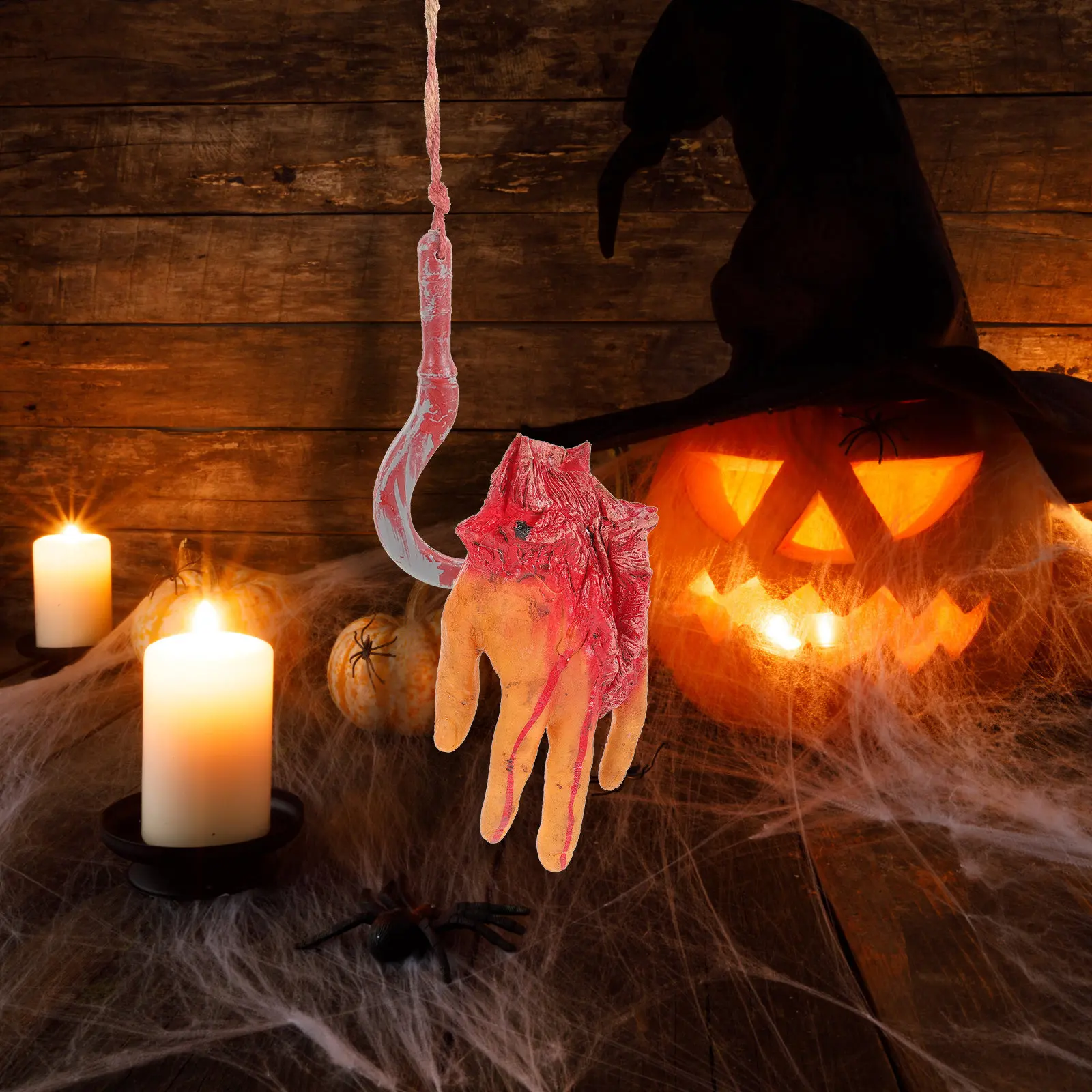 

1Set Realistic Broken Hand Halloween Decor Fake Separated Hand Prop Scary Haunted House Outdoor Party Supply Halloween Props