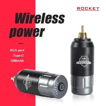 Newest 1200mAh Tattoo Power Supply RCA Connector Rechargeable Tattoo Battery Power For…