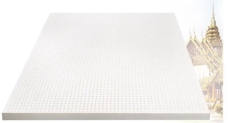 With zipper cover premium quality breathable hypoallergenic Anti-mite natural latex mattress Topper 1.2*2m