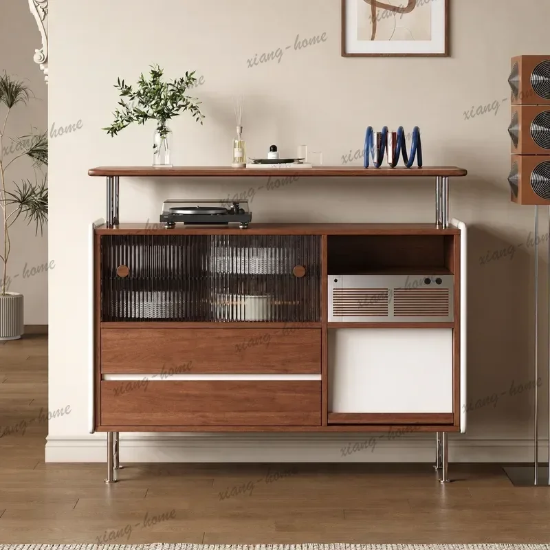 Best Sellers Antique Retro Solid Wood Dining Side Low Cabinet Wall Mounted Living Room Multi Functional Small Apartment Storage