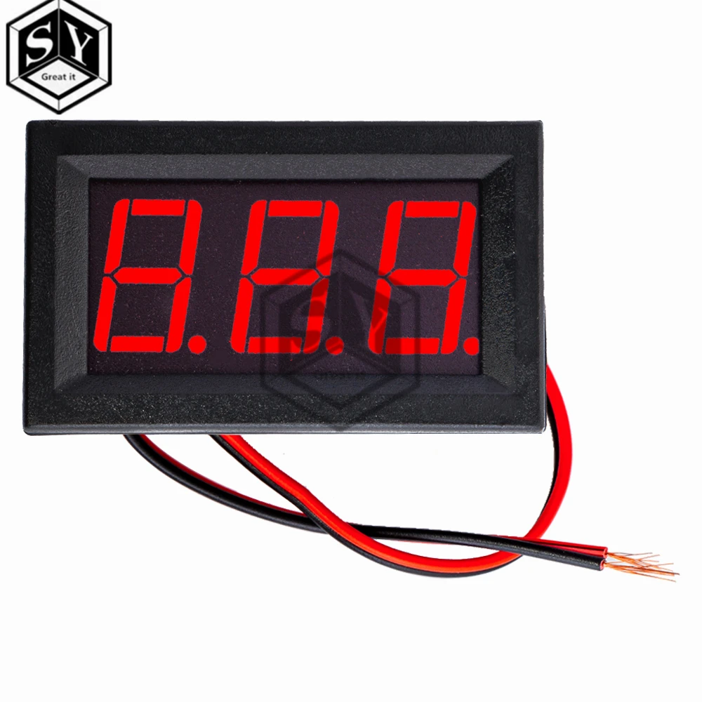 0.56 Inch Mini Red Green Blue LED Display Panel Voltage Meter Voltmeter Home Use Voltage 3 Three Digital DC 4.5V 30V 2 / 3 Wires