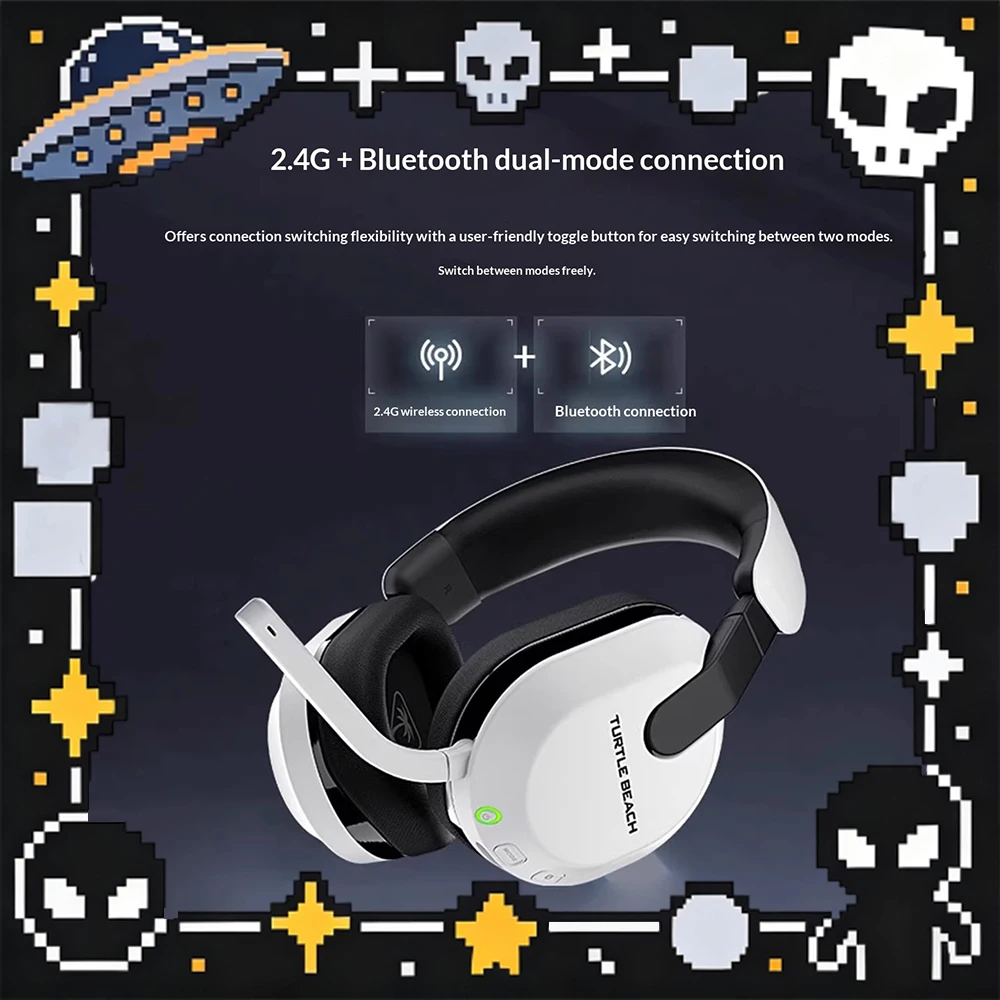 

Игровые наушники Turtle Beach STEALTH 2.4G Bluetooth с двойным режимом работы, беспроводные наушники третьего поколения с блоком генерации звука, подарки