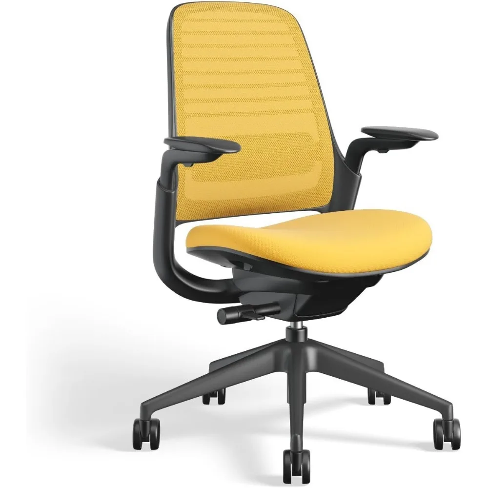 Steelcase Series 1 Office Chair - Ergonomic Work Chair with Wheels for Carpet - Helps Support Productivity - Weight-Activated