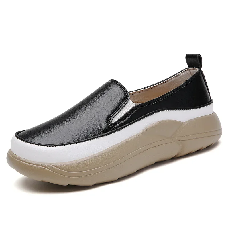 Women Shoes Flats Leather Sneakers Women 2024 Comfortable Female Casual Walking Footwear Fashion Large Size Loafers Shoes Women