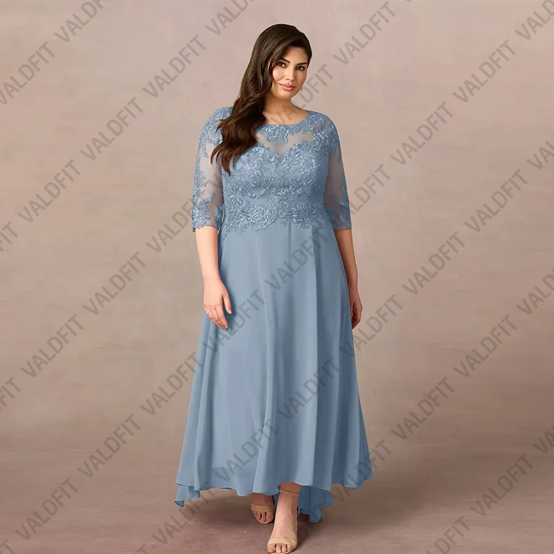 Customized Plus Size Dusty Blue Mother of the Bride Dresses for Weddings Party Dress Vestido Para Madre De La Novia 2024