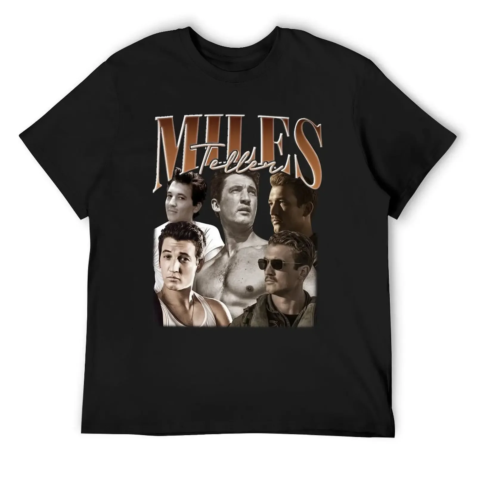 Miles Teller T-Shirt street wear blacks luxury clothes men