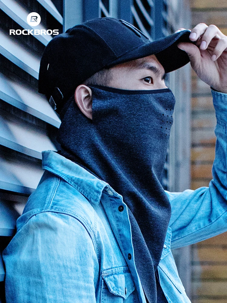 AliExpress ROCKBROS Winter Cycling Face Mask Windproof Thermal Fleece Keep Warm Bike Riding Neck Scarf Breathable MTB Road Bicycle Mask