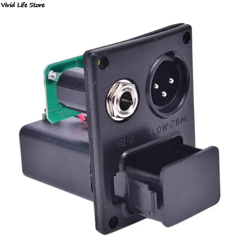 LC-5 5 Bands Acoustic Guitar Pickup EQ Preamp LCD Tuner Piezo Pickup Equalizer System Pickup Battery Box