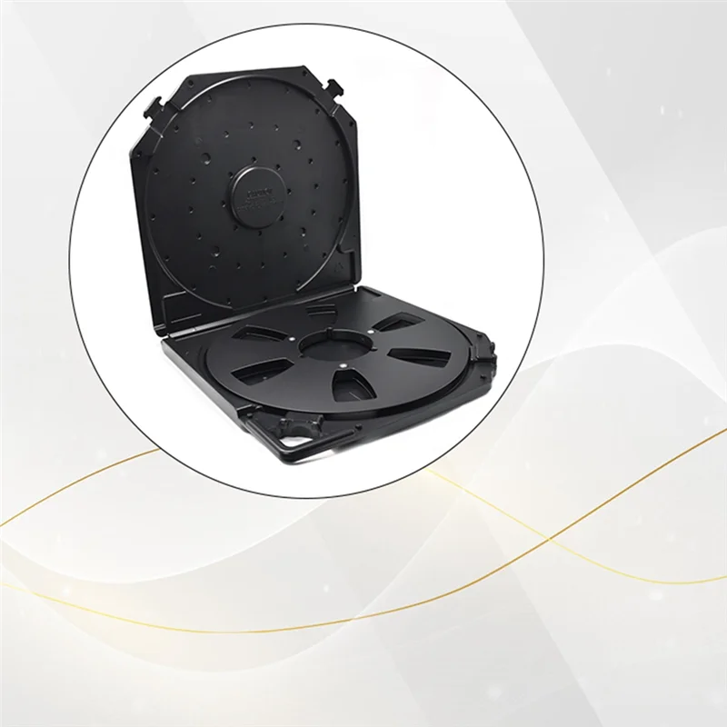 A41T 10Inch Empty Take Up Reels Storage Box With 6-Hole Empty Takeup Reel Portable Protection Case For 10 Inch Sound Tapes B