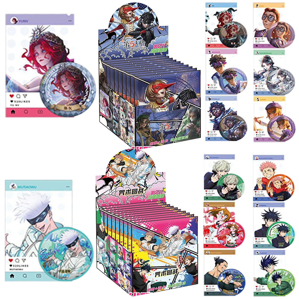 

Popular Anime and Game Character Transparent Craft Card Exquisite Round Badge Clothes Backpacks Decorations Kid's Christmas Gift