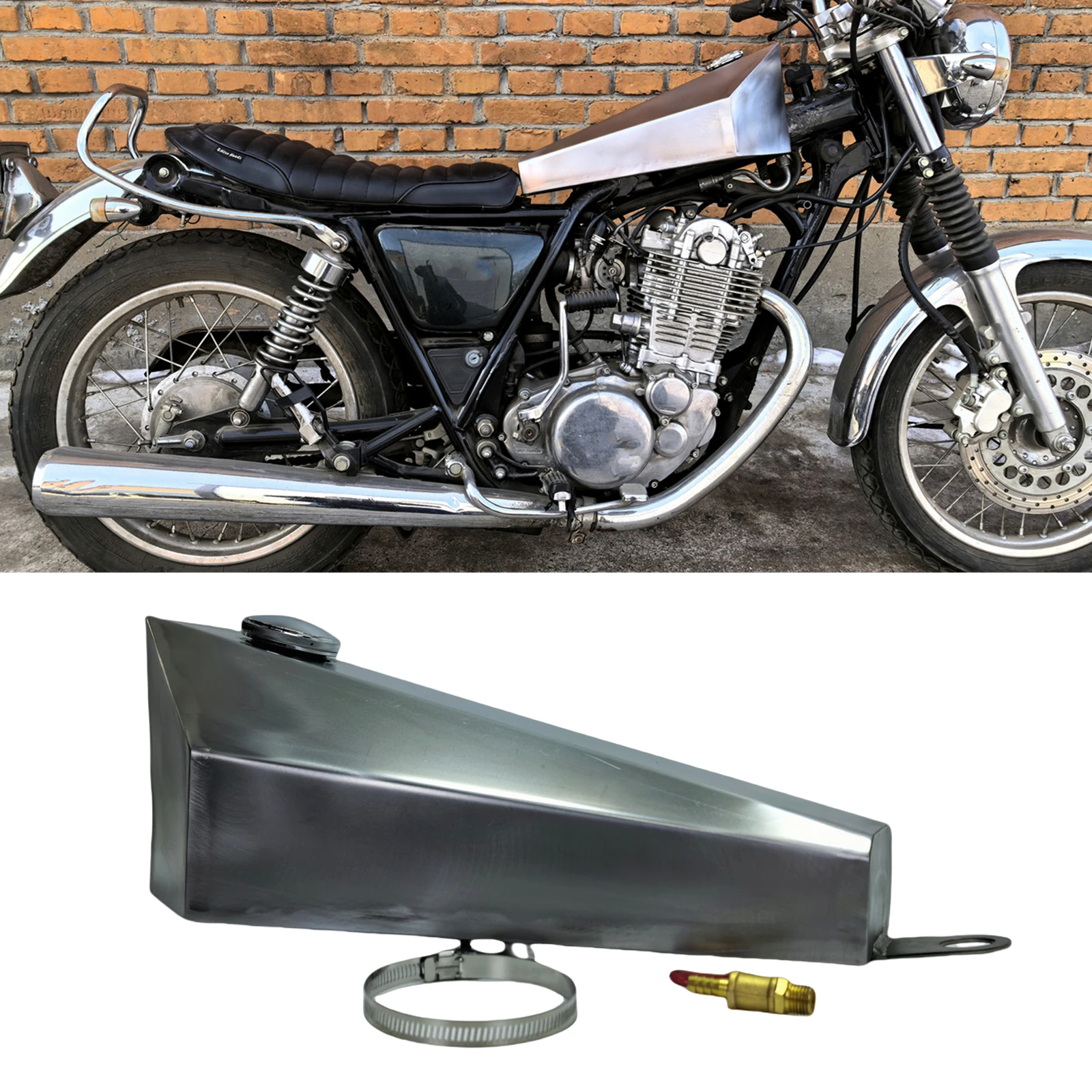 Pop For Yamaha SR400 SR500 SR 400 500 8L Motorcycle Petrol Gas Fuel Tank