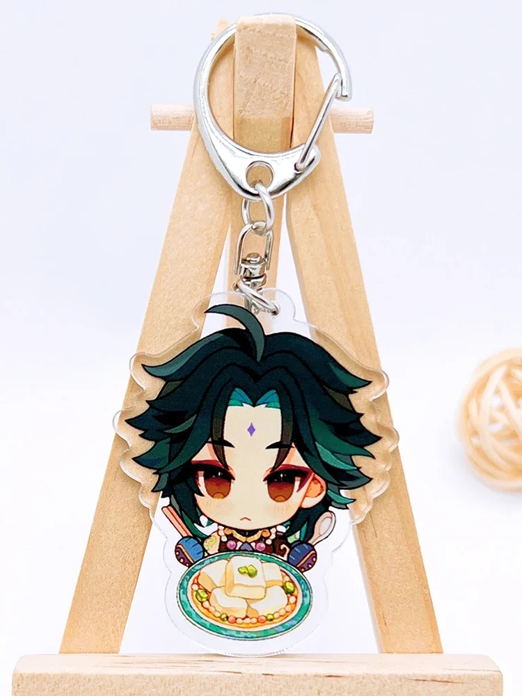 

Anime Genshin Impact Xiao Venti Raiden Shogun Cosplay Acrylic Keychain Cartoon Cute Bag Hangings Decorate High Appearance Level