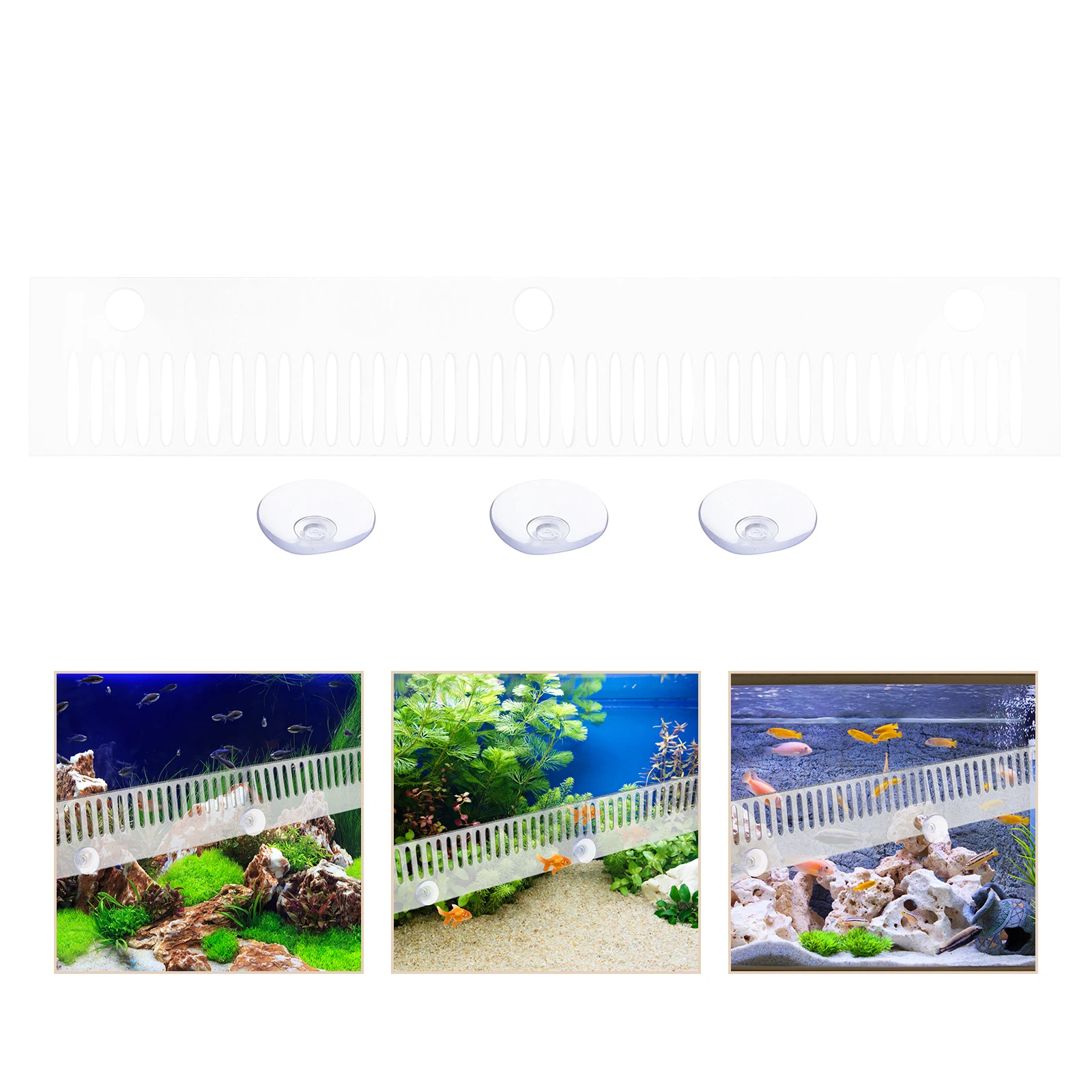 

Fish Tank Overflow Comb ABS Plastic Back Filter Plate Anti Overflow Aquarium Starter Accessory Safe Transparent Easy Clean