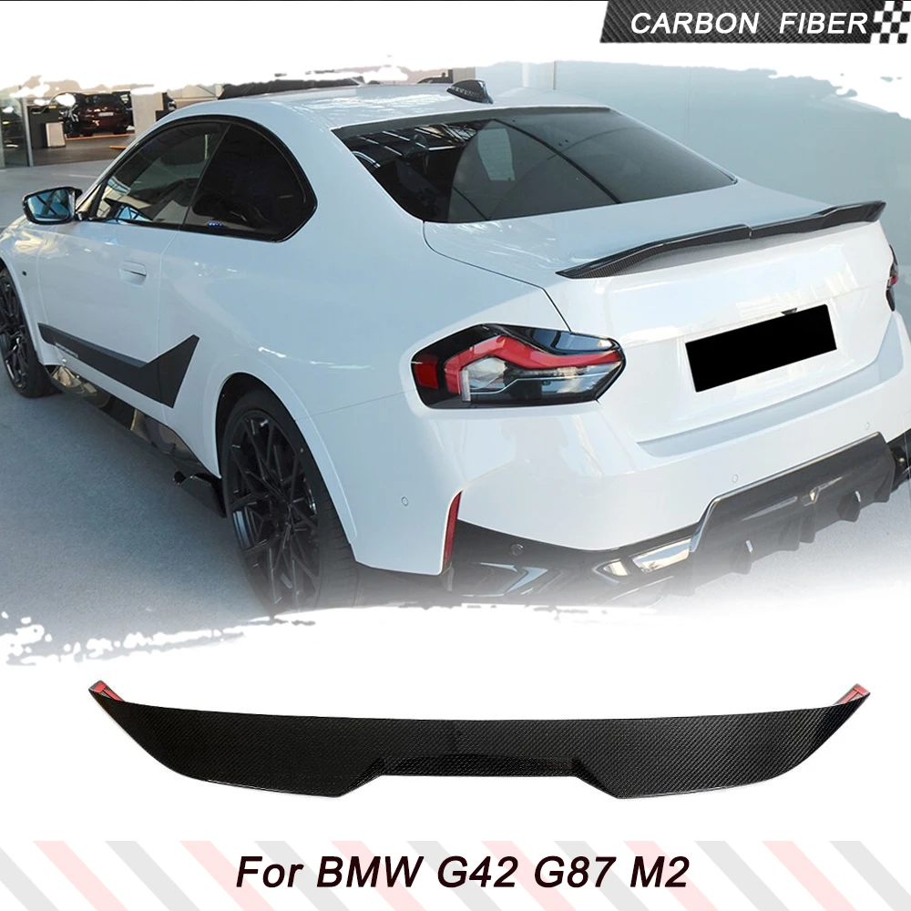 

Carbon Fiber Car Rear Trunk Racing Spoiler for BMW 2 Series G87 M2 G42 M240i Coupe 2022-2023 Car Rear Trunk Spoiler Wing Lip