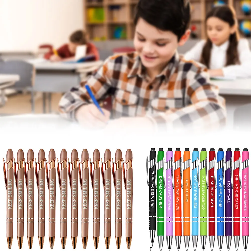 Ballpoint Pens Easy Carrying Smoothly Ink Retractable Pens For Office School