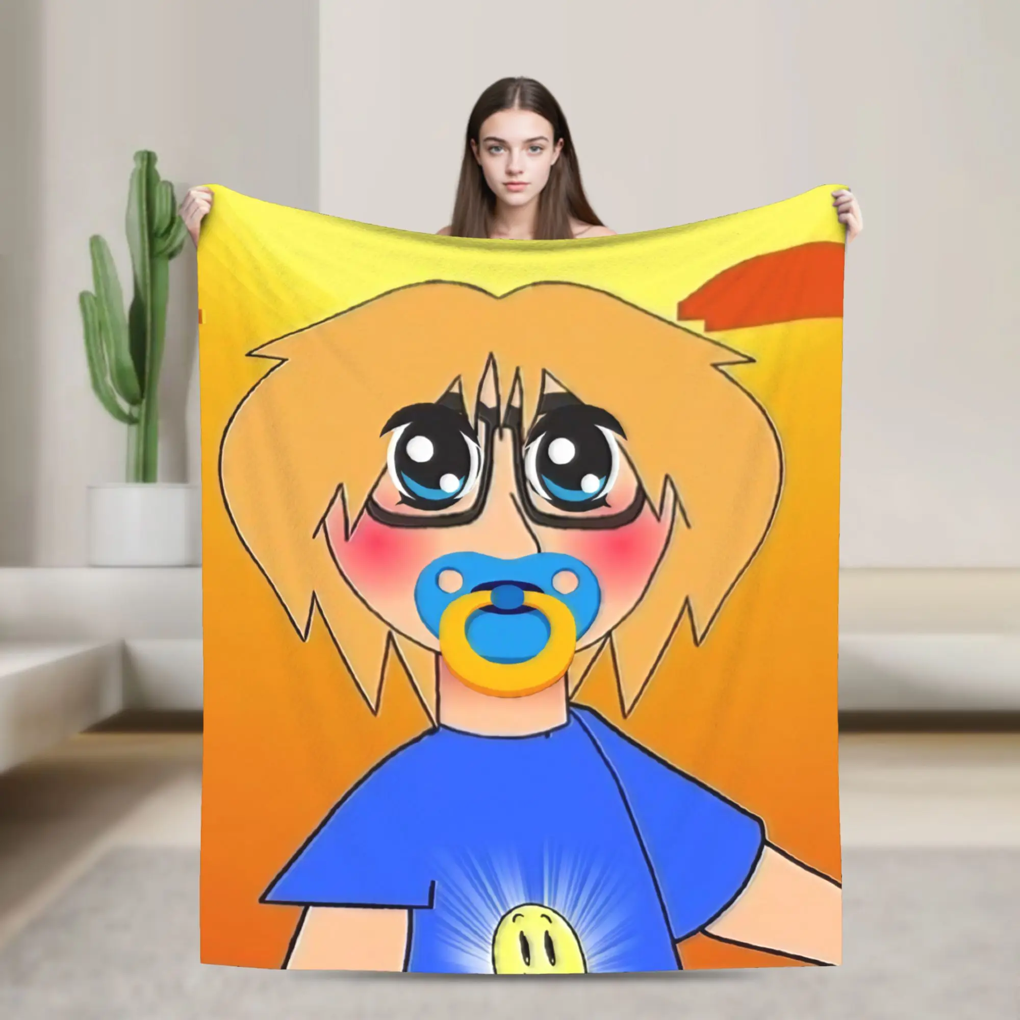 F-Fact A-Attack Adventures Throw Blanket for Couch  Soft Cozy Plush Blanket 50x60 Inches Multi-size Bedspreads for All Seasons