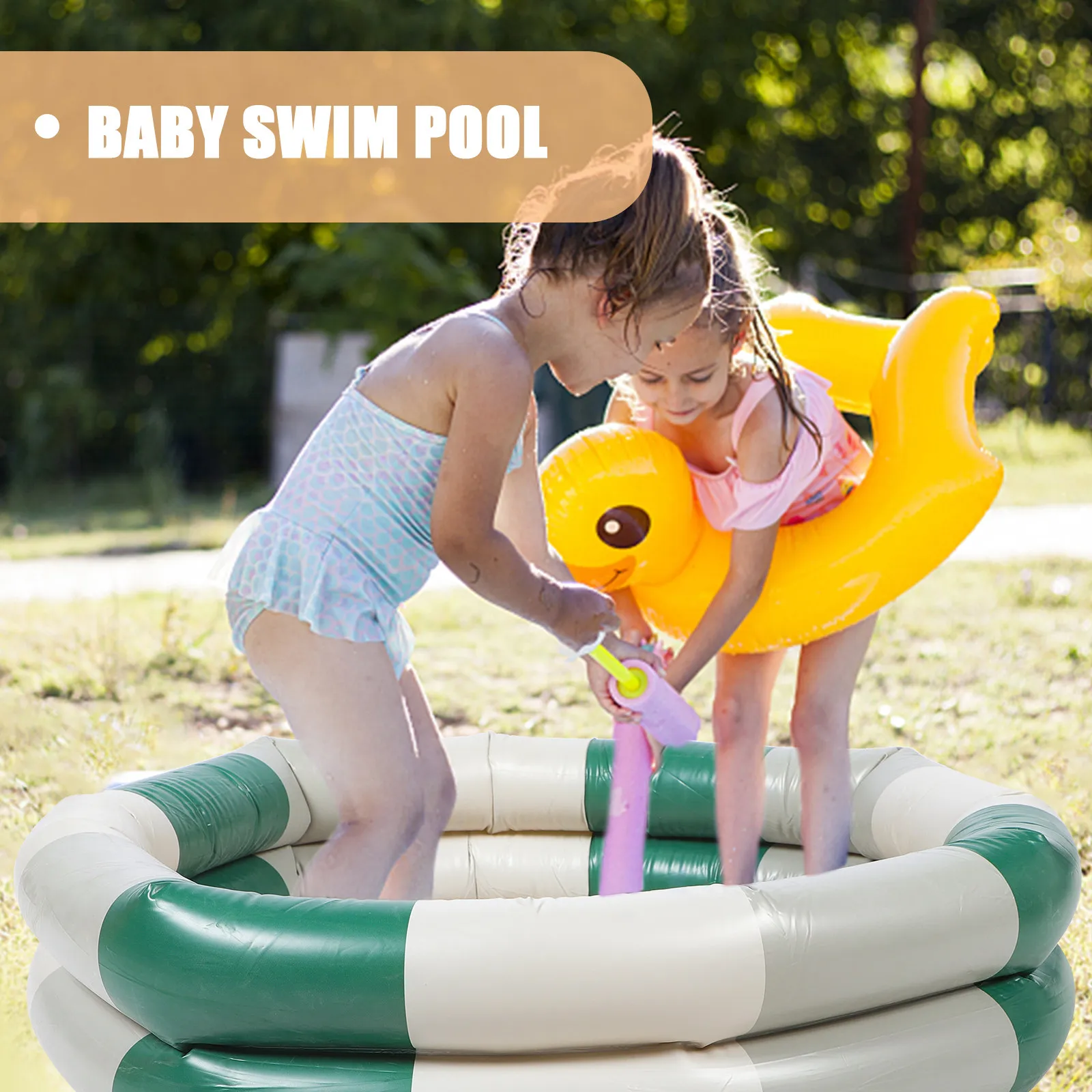 

Надувной маленький бассейн из утолщенного ПВХ для летних развлечений и вечеринок, для детей и всей семьи