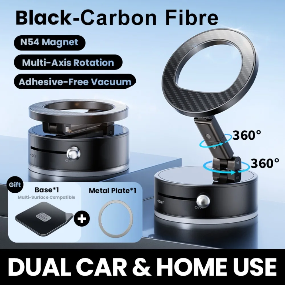 

Магнитный держатель телефона с вакуумной присоской для Magsafe 360° ° Регулируемая подставка для телефона, универсальное мини-автомобильное крепление, кронштейн для телефона, приборная панель