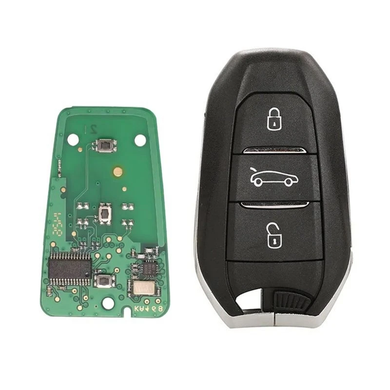 NEW HOT in Stock-Smart Keyless Go Remote Key HU83 4A Hitag-AES 3 Buttons 433Mhz PCF7945 For 2008 308 508 3008 5008 Citroen C3 C4