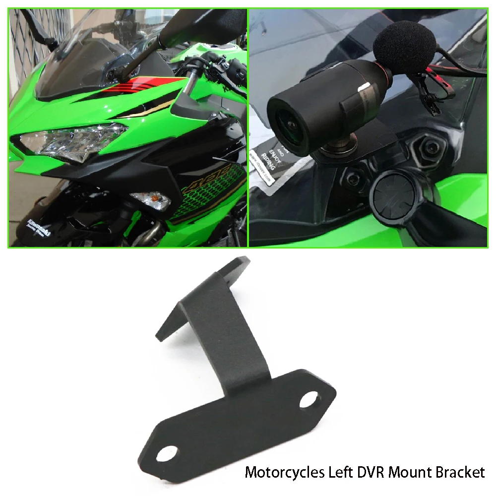 

Fit for Kawasaki Ninja 500 SE 400 250 ABS EX500 KRT 2018-2026 Motorcycle Dash Cam DVR Data Recorder Holder Action Camera Bracket